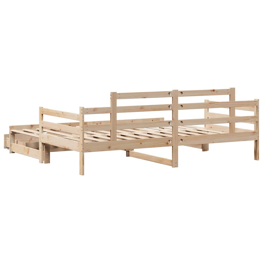 Daybed With Trundle And Drawers Without Mattress Single