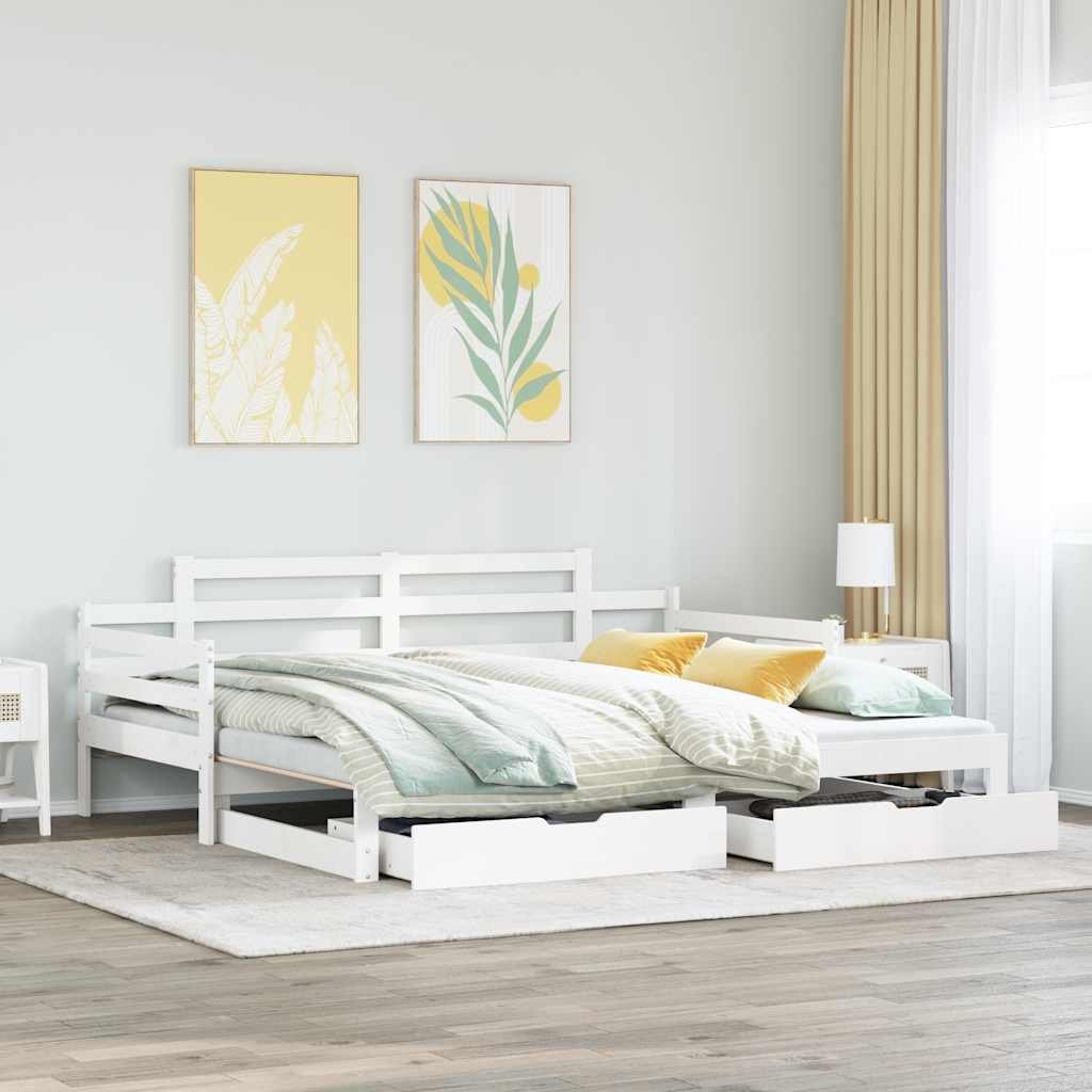 Daybed With Trundle And Drawers Without Mattress Single