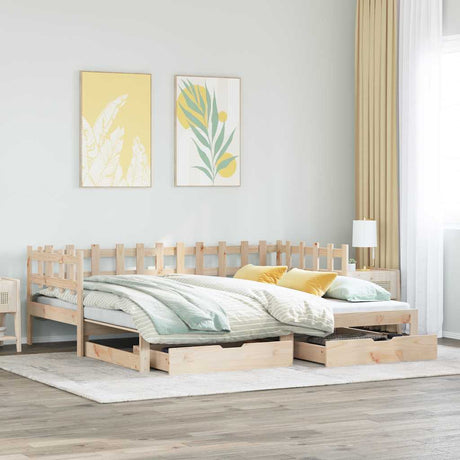 Daybed With Trundle And Drawers Without Mattress Single