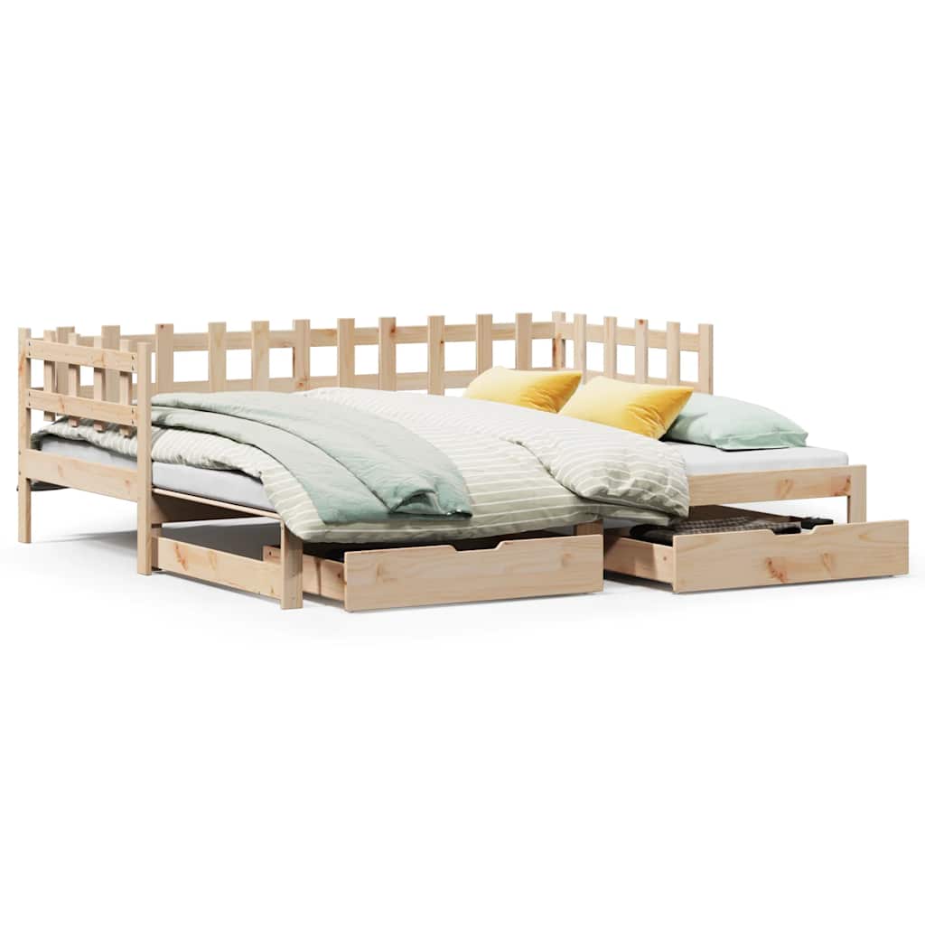 Daybed With Trundle And Drawers Without Mattress Single