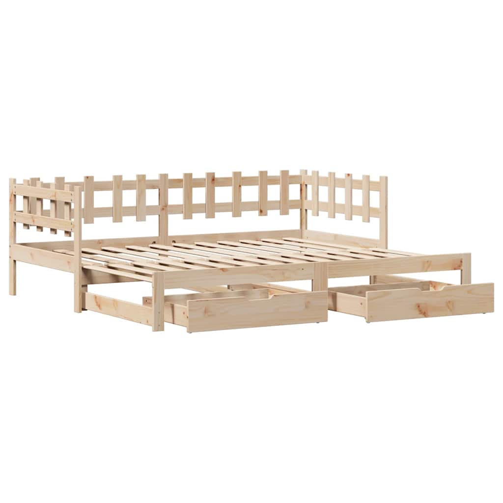 Daybed With Trundle And Drawers Without Mattress Single