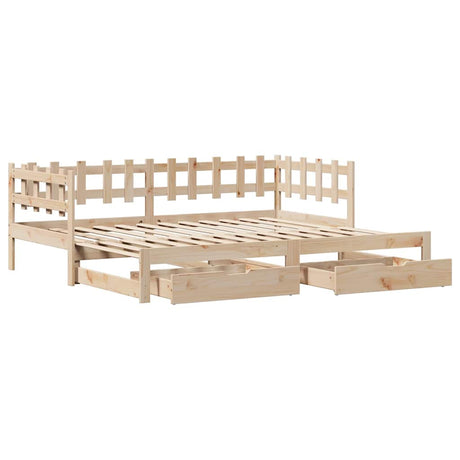 Daybed With Trundle And Drawers Without Mattress Single