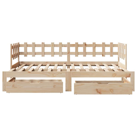 Daybed With Trundle And Drawers Without Mattress Single
