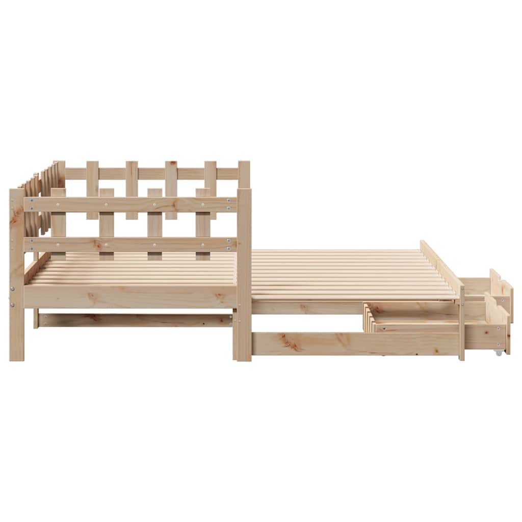 Daybed With Trundle And Drawers Without Mattress Single