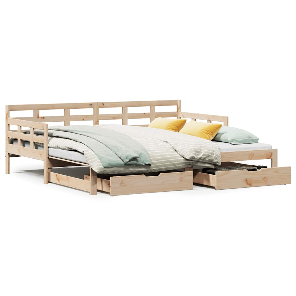 Daybed With Trundle And Drawers Without Mattress