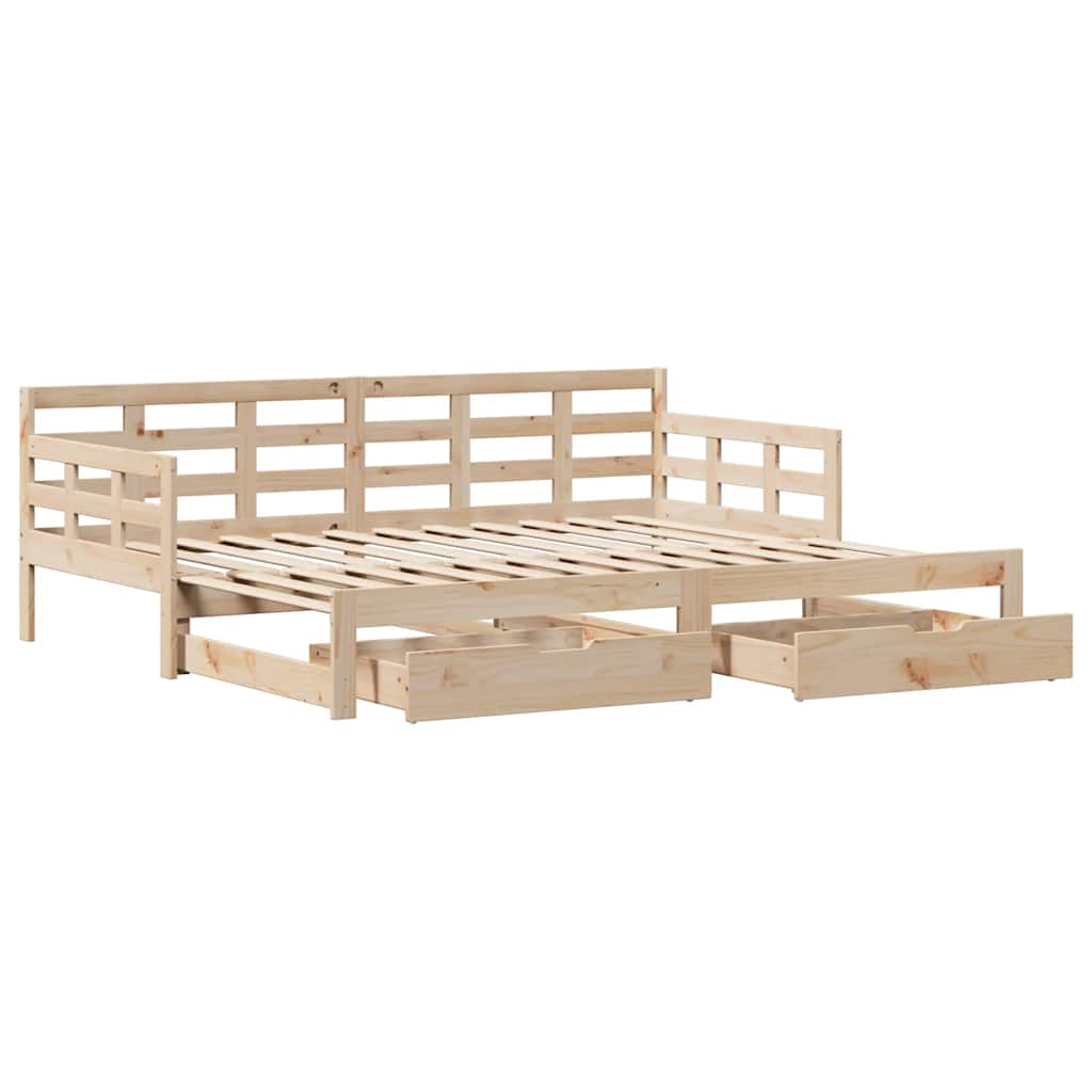 Daybed With Trundle And Drawers Without Mattress