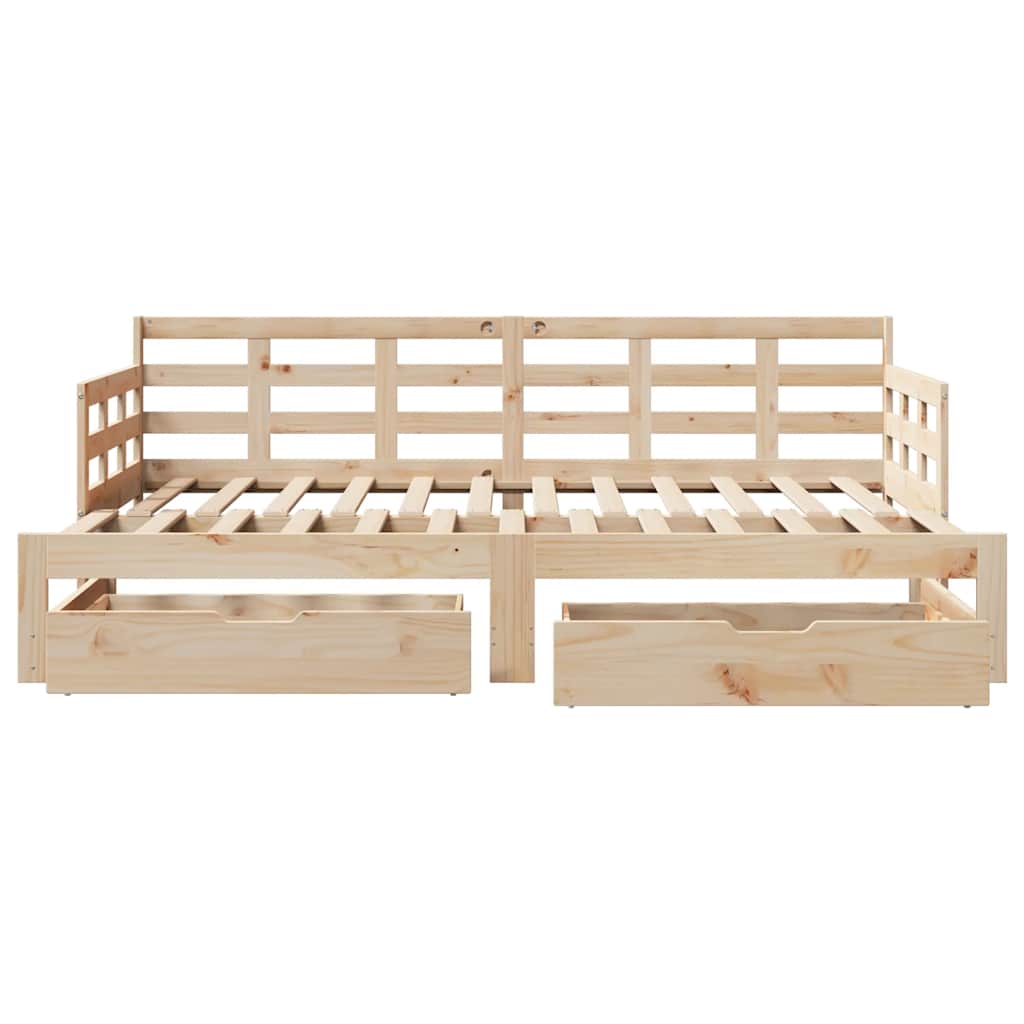 Daybed With Trundle And Drawers Without Mattress