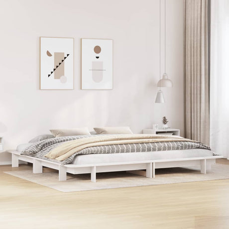 Bed Frame Without Mattress Super King Solid Wood Pine