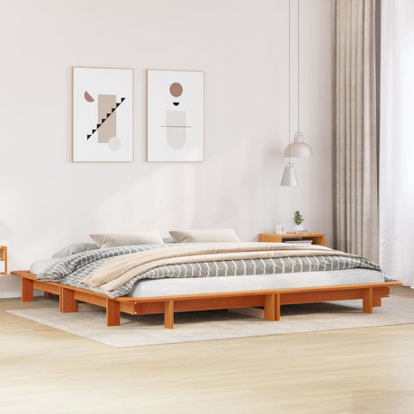 Bed Frame Without Mattress Super King Solid Wood Pine