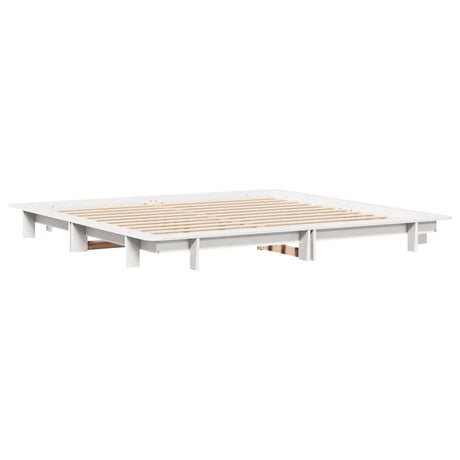 Bed Frame Without Mattress Super King Solid Wood Pine