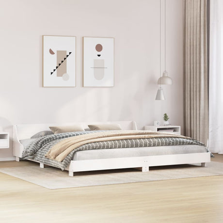 Bed Frame Without Mattress King Size Solid Wood Pine