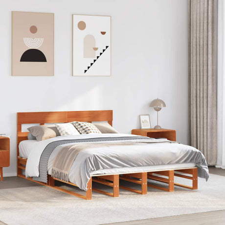 Bed Frame Without Mattress Solid Wood Pine