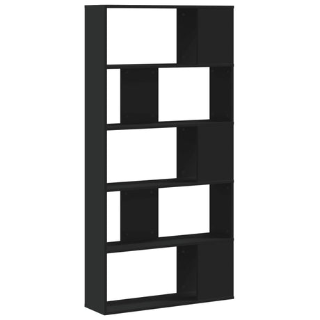 Bookcase 5-Tier 80.5X23.5X162.5 Cm Engineered Wood