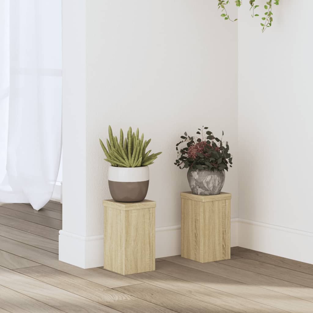 Plant Stands 2 Pcs Engineered Wood