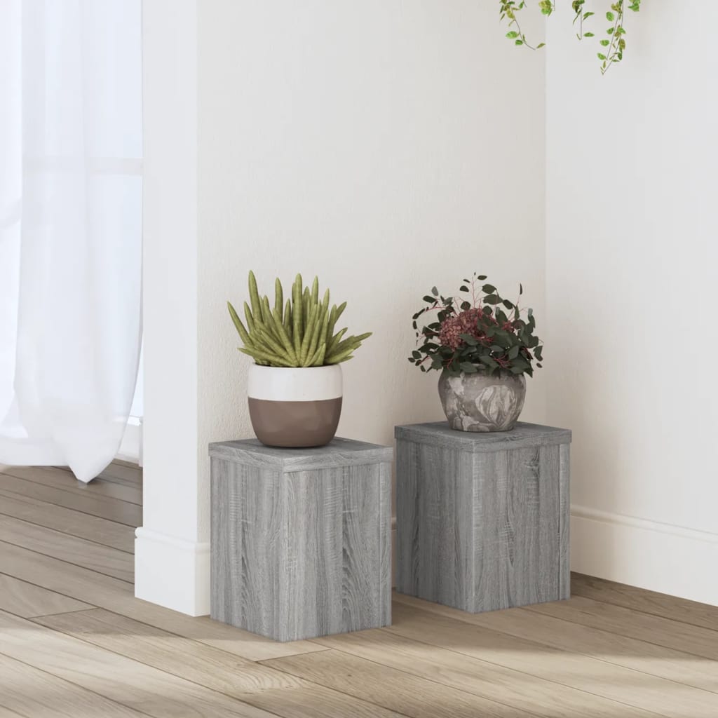 Plant Stands 2 Pcs Engineered Wood