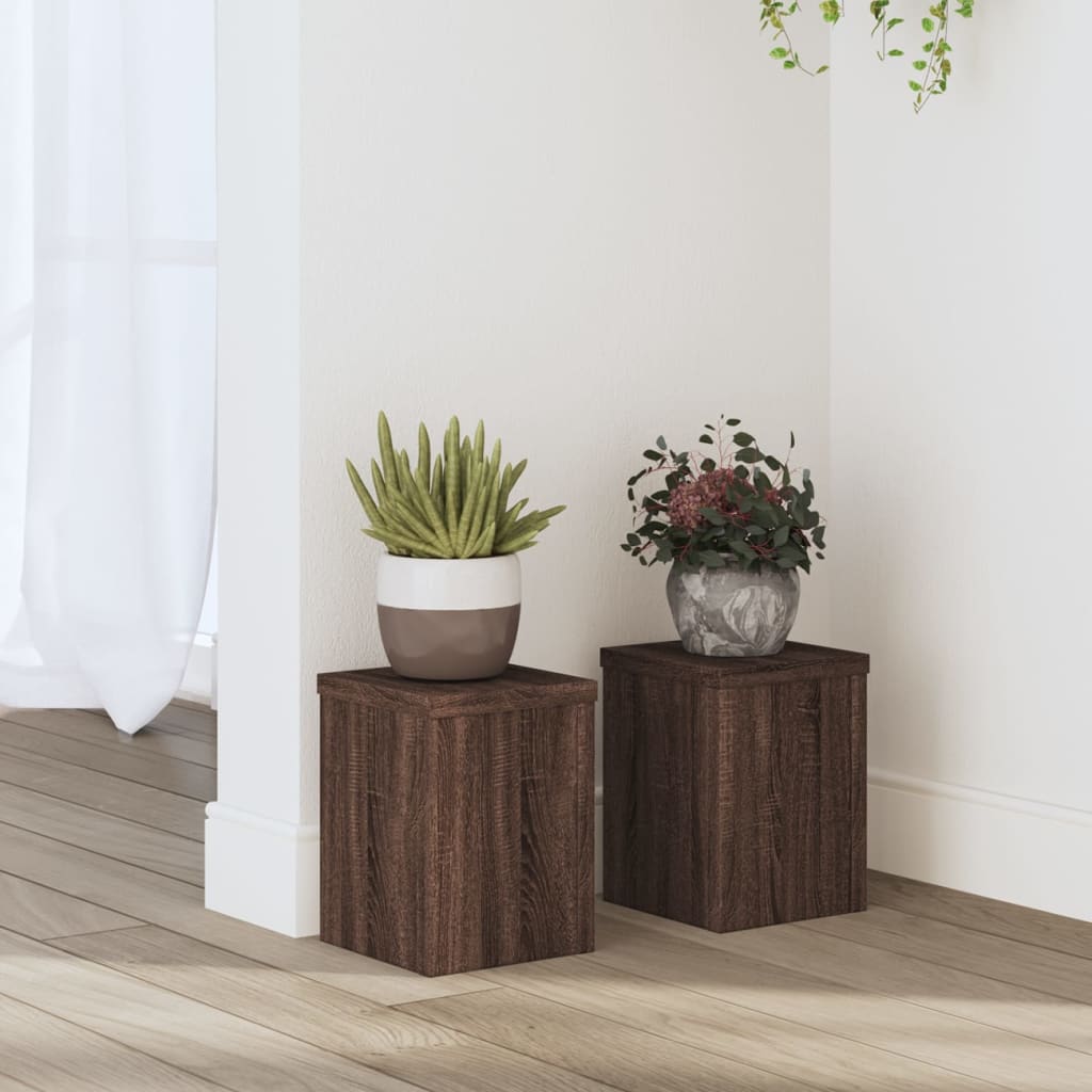 Plant Stands 2 Pcs Engineered Wood