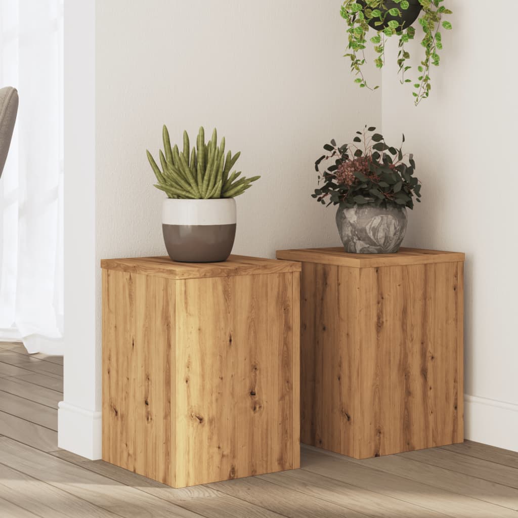 Plant Stands 2 Pcs Engineered Wood