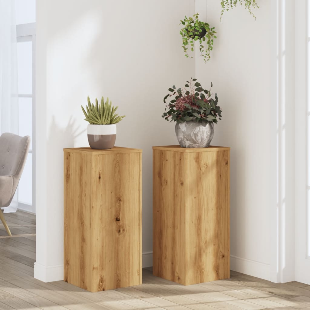 Plant Stands 2 Pcs Engineered Wood
