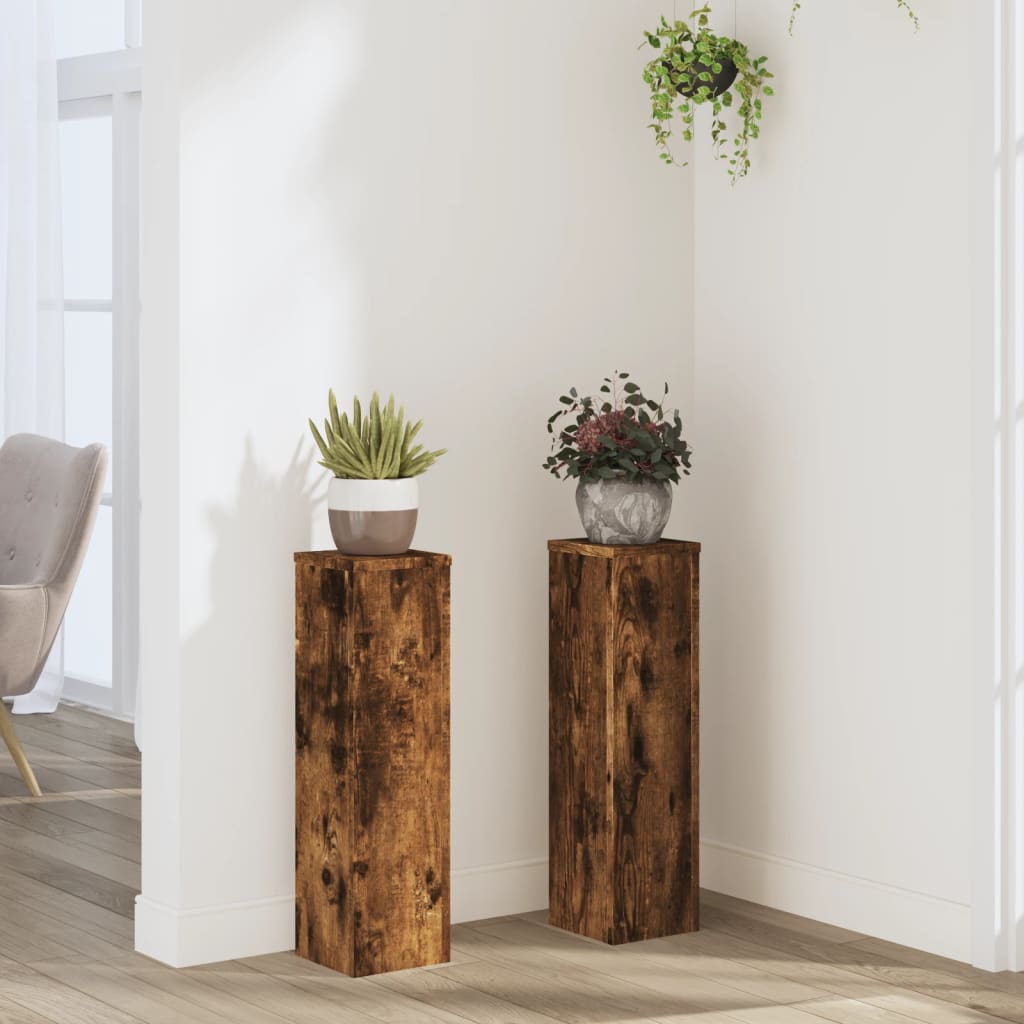 Plant Stands 2 Pcs Engineered Wood