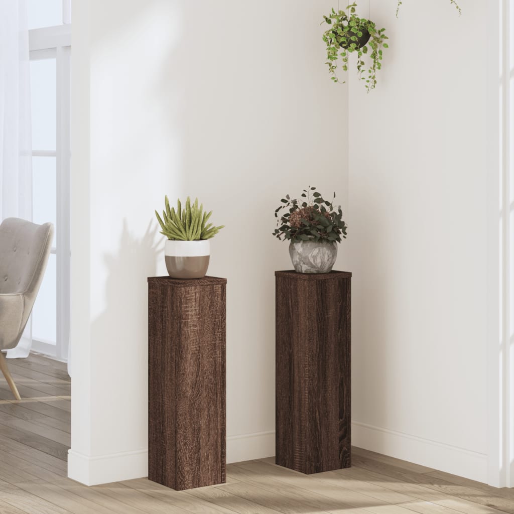 Plant Stands 2 Pcs Engineered Wood