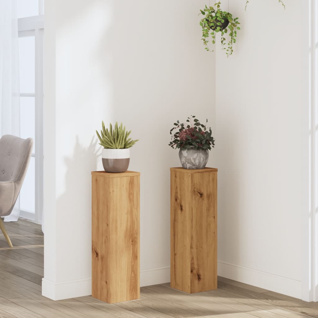 Plant Stands 2 Pcs Engineered Wood