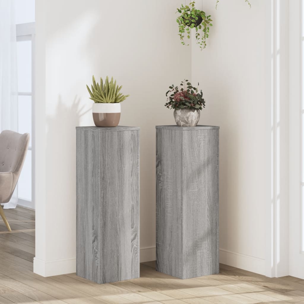 Plant Stands 2 Pcs Engineered Wood