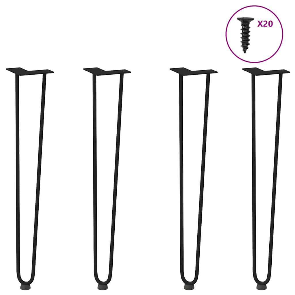 Hairpin Legs For Coffee Table 4 Pcs Solid Steel