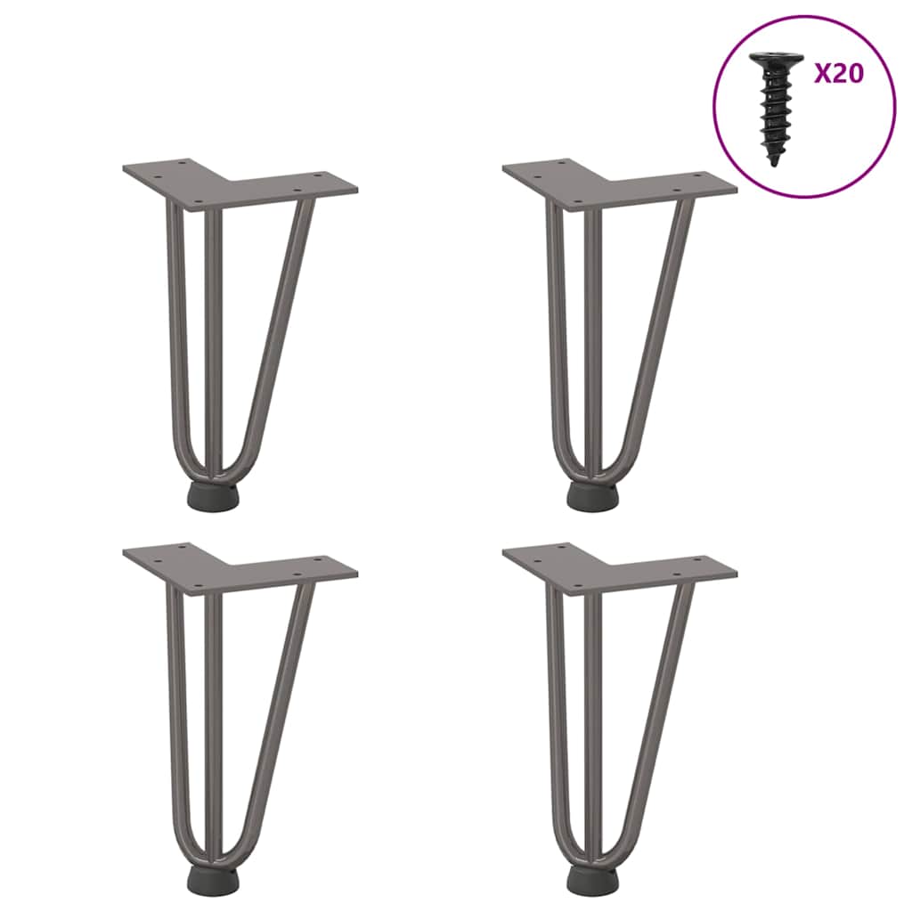 Hairpin Legs For Coffee Table 4 Pcs Solid Steel