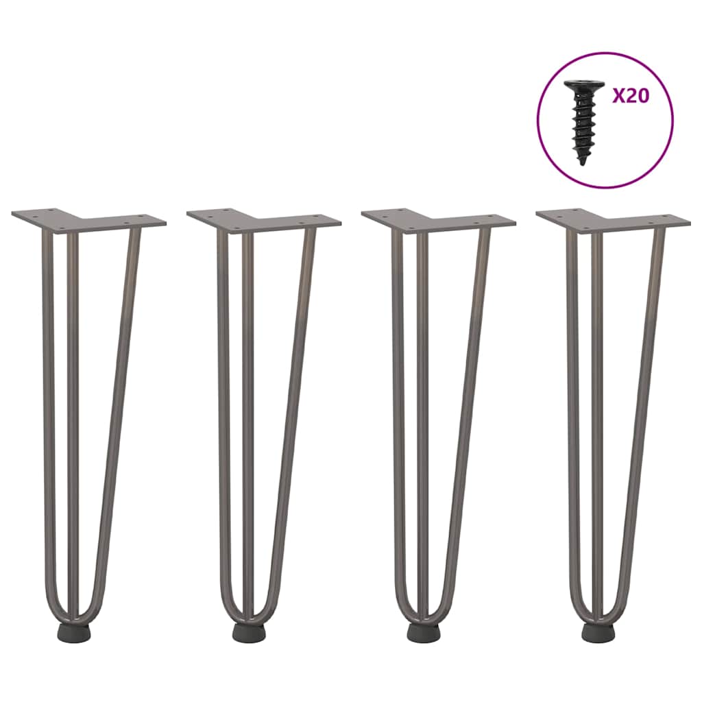 Hairpin Legs For Coffee Table 4 Pcs Solid Steel