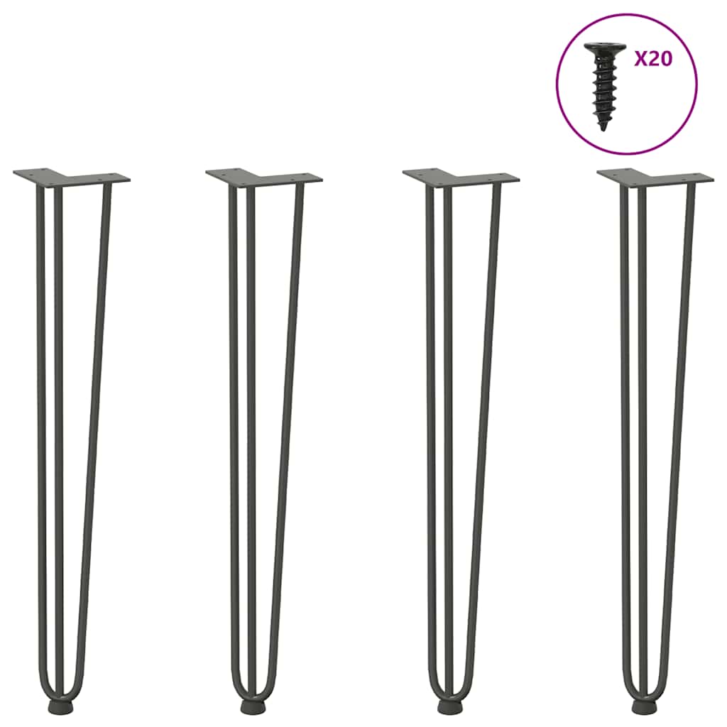 Hairpin Legs For Coffee Table 4 Pcs Solid Steel