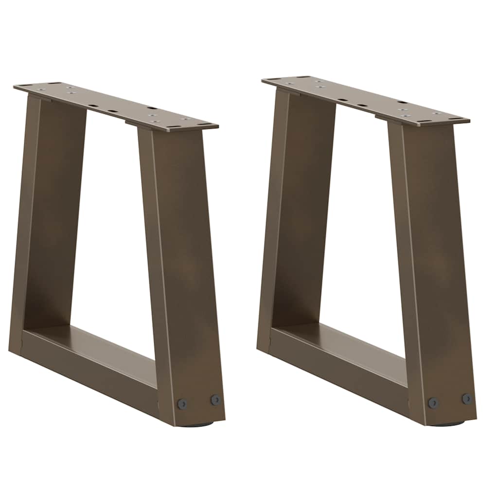 Dining Table Legs V-Shape 2 Pcs Steel