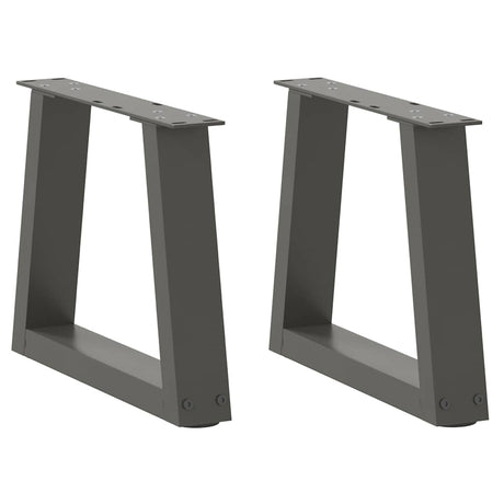 Dining Table Legs V-Shape 2 Pcs Steel