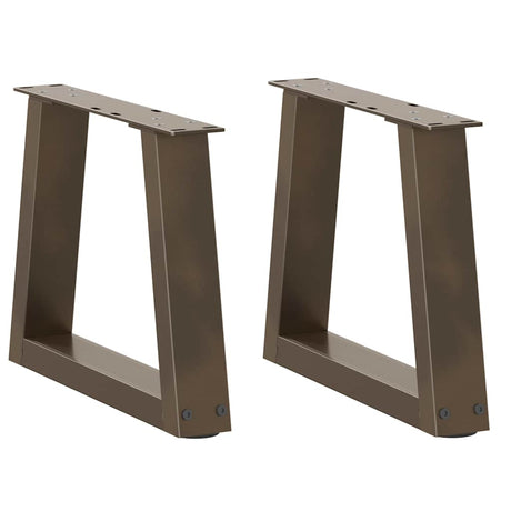Dining Table Legs V-Shape 2 Pcs Steel