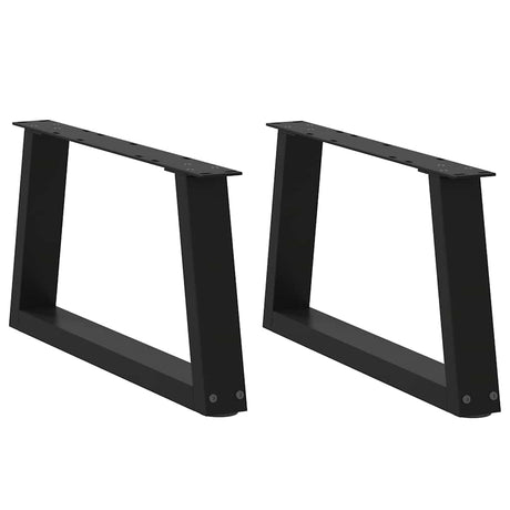 Dining Table Legs V-Shape 2 Pcs Steel