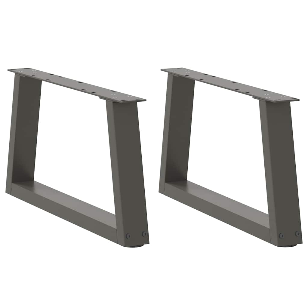 Dining Table Legs V-Shape 2 Pcs Steel