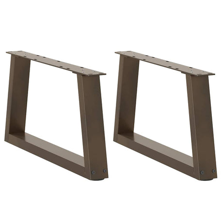 Dining Table Legs V-Shape 2 Pcs Steel