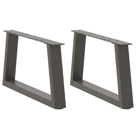 Dining Table Legs V-Shape 2 Pcs Steel