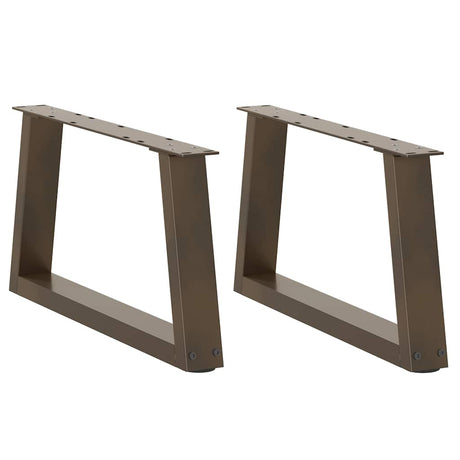 Dining Table Legs V-Shape 2 Pcs Steel