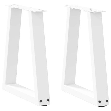 Dining Table Legs V-Shape 2 Pcs Steel