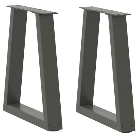Dining Table Legs V-Shape 2 Pcs Steel