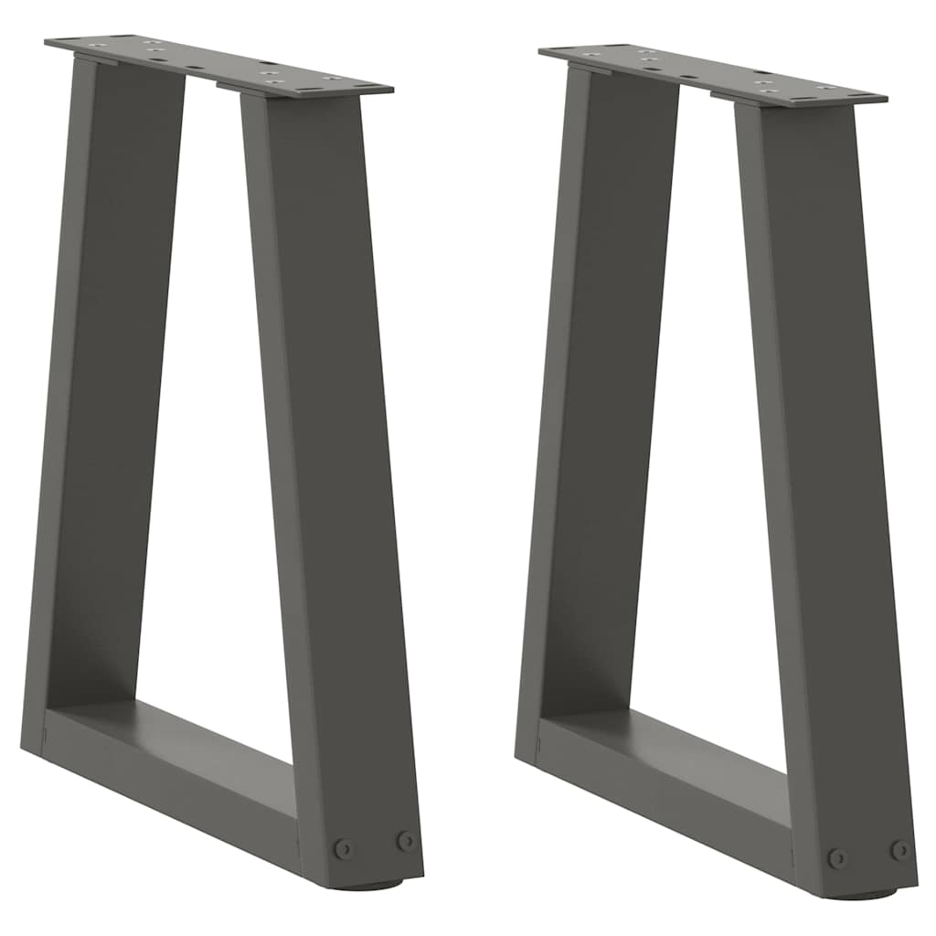 Dining Table Legs V-Shape 2 Pcs Steel