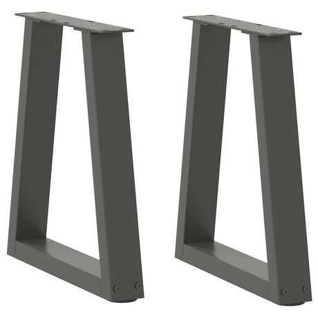 Dining Table Legs V-Shape 2 Pcs Steel