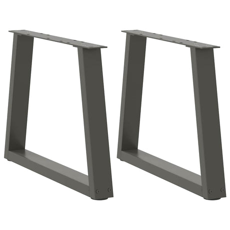 Dining Table Legs V-Shape 2 Pcs Steel