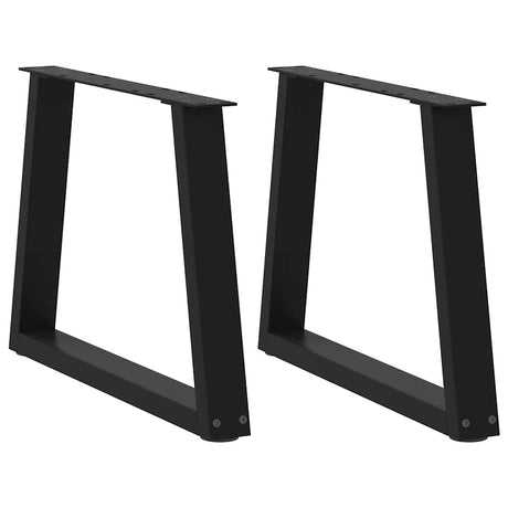 Dining Table Legs V-Shape 2 Pcs Steel