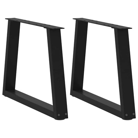 Dining Table Legs V-Shape 2 Pcs Steel
