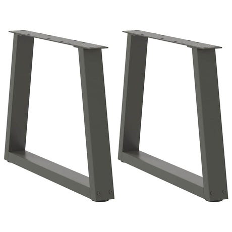 Dining Table Legs V-Shape 2 Pcs Steel