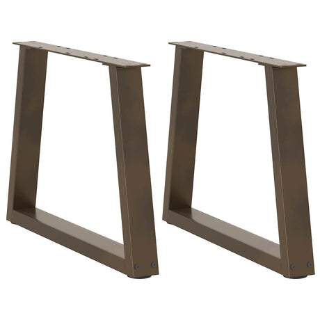 Dining Table Legs V-Shape 2 Pcs Steel