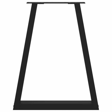 Dining Table Legs V-Shape 2 Pcs Steel