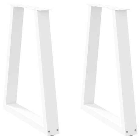 Dining Table Legs V-Shape 2 Pcs Steel