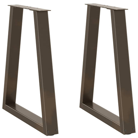 Dining Table Legs V-Shape 2 Pcs Steel